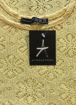 Дуже красива та стильна брендова мереживна майка жовтого кольору 19.