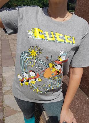 Яскраві та барвисті футболки у стилі gucci x disney1 фото