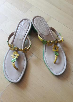 Жіночі шкіряні шльопанці car shoe 38/38,5 розміру