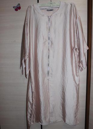 Жакет з сатинованим ефектом накидка оверсайз мерехтливої кольору , блуза zara3 фото