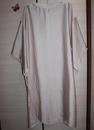 Жакет з сатинованим ефектом накидка оверсайз мерехтливої кольору , блуза zara4 фото