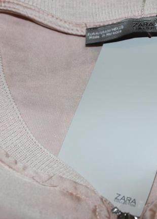 Жакет з сатинованим ефектом накидка оверсайз мерехтливої кольору , блуза zara5 фото