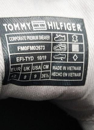 Стильные кожаные белые кеды кроссовки мокасины tommy hilfiger оригинал10 фото