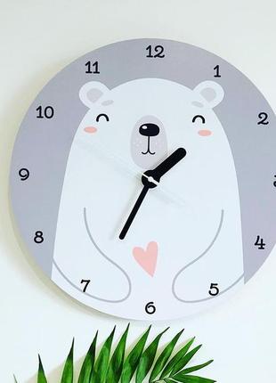 Дитячі настінні годинники з принтом