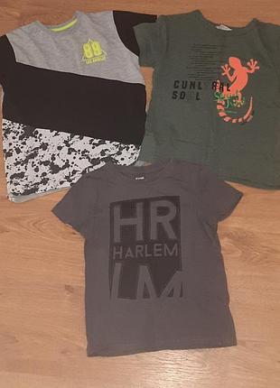 Набор 3шт футболка на 110-116см 4-6лет