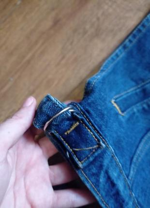 Вінтажна стильна джинсова жилетка на кнопках3 фото