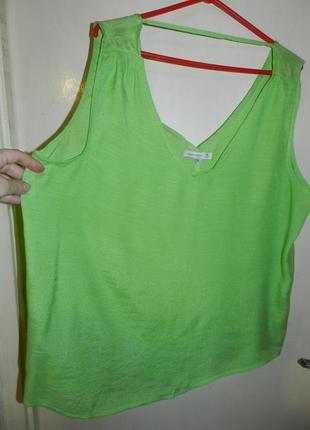 Лёгкая блузка-маечка с удлинённой спинкой,большого размера,батал,flash women