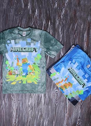 Дитячі футболки на хлопчика майнкрафт minecraft , розмір 92-1162 фото