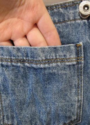 Фирменный натуральный коттоновый джинсовый комбинезон ромпер зара zara 116 см 6 лет8 фото