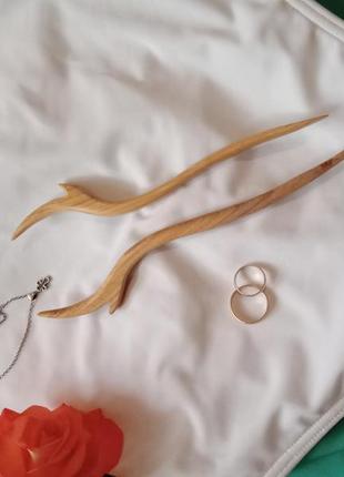 Деревянная палочка для волос,шпилька (заколка)"afina"3 фото