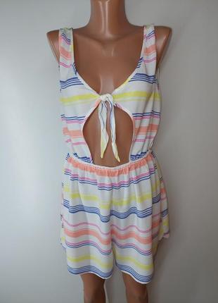 Комбінезон комбез ромпер в полоску