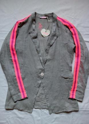 100%льон піджак блуза chantal (італія)