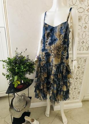 Нарядное очень красивое платье /сарафан в принт betty barclay collection