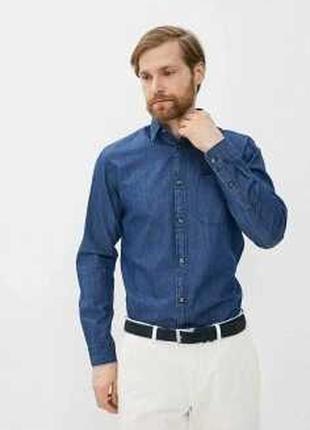 Джинсовая легкая рубашка