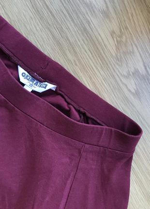Бордовая летняя мини юбка шикарного цвета4 фото