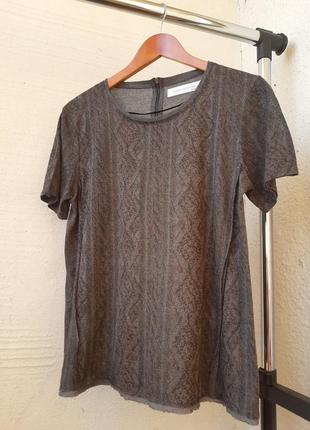 Футболка принт рептилія футболка з тонкого трикотажу