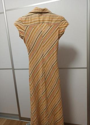 Платье рубашка мидиполосатое h&m divided размер s,xs2 фото