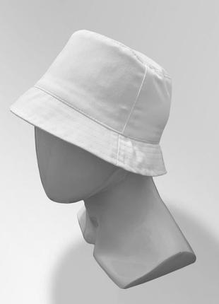 Панама blank bucket hat  белая женская / мужская панамка