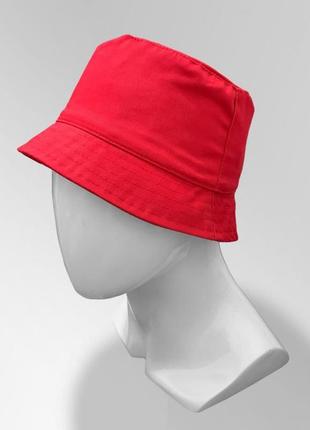 Панама blank bucket hat червона жіноча / чоловіча панамка