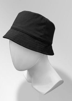 Панама blank bucket hat черная женская / мужская панамка