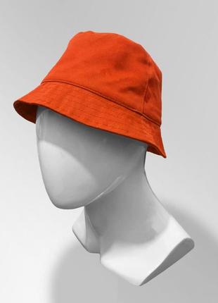 Панама blank bucket hat оранжевая женская / мужская панамка