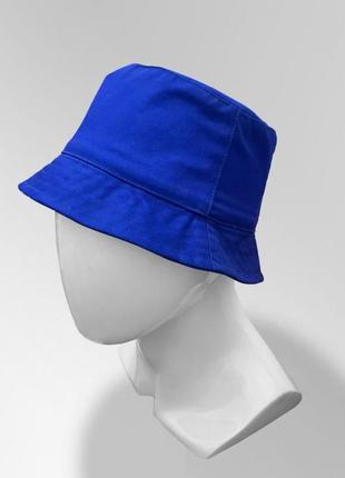 Панама blank bucket hat синяя женская / мужская панамка