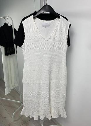 Белое платье италия zara mango