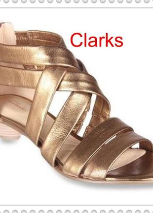 Р.39.5 clarks   женские кожаные босоножки  оригинал