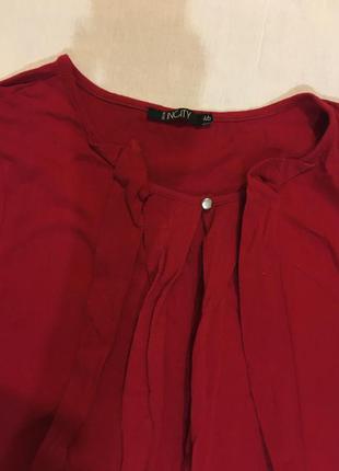 Блузка красная2 фото