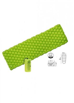 Коврик туристический надувной надувний килимок hi-tec airmat 190x60 зелений ht-airmat190-green6 фото