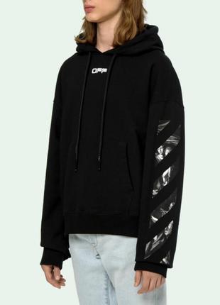 Худи off white caravaggio square over sweatshirt 3