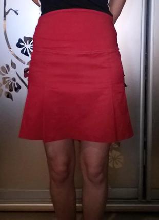 Красная юбка н&m1 фото