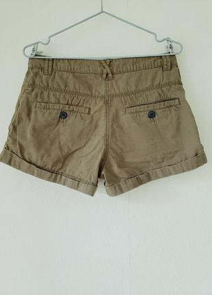 Чино шорты оттенка хаки с карманами  h&m.2 фото