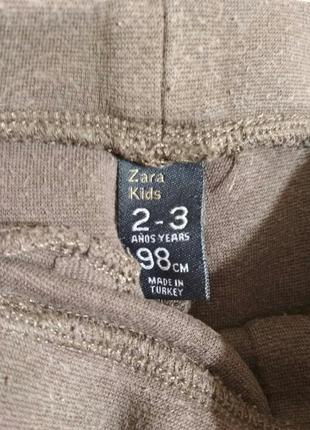 Штанишки zara с латками. размер 2-3 года, рост 98 см.3 фото