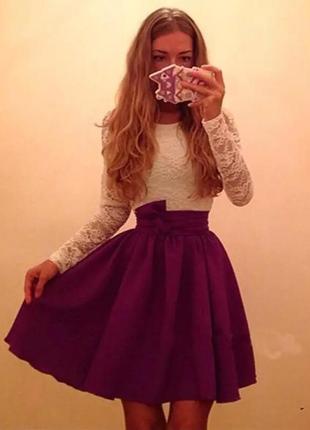 Нарядное платье бордо кружево белое см