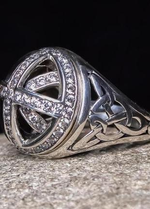 Серебряное кольцо-оберег варвара3 фото