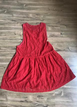 Красное платье- туника