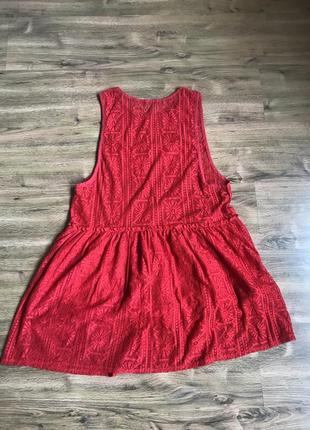 Красное платье- туника4 фото