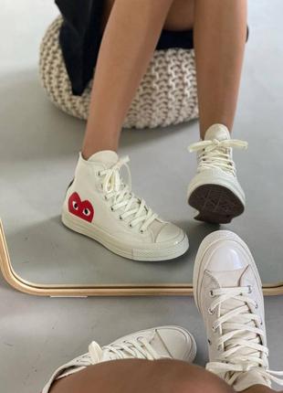 Женские кеды converse x comme  des garcons