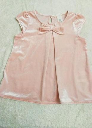 Рожева бархатиста кофточка h&m