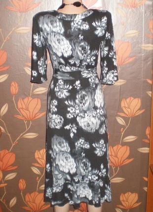 Сукня з рюшами у квіточку рукав -волан per una) 36 -38р 4