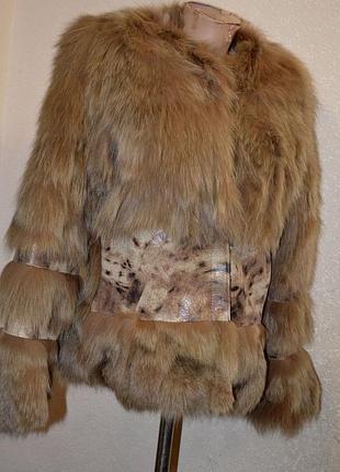 Шубка лисиця нова шкіра