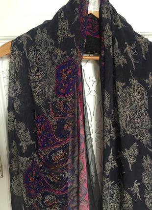 Большой шарф парео шелк