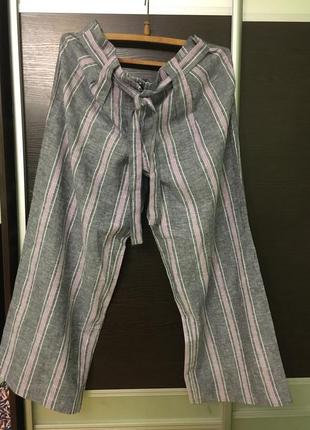 Брюки лен