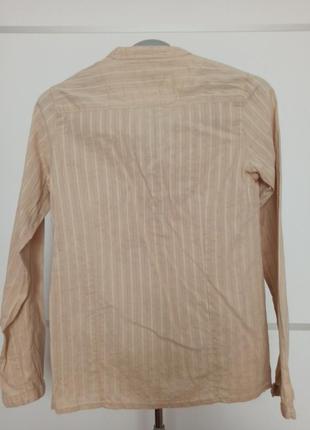 Рубашка блуза бежевая denim co, размер s,m2 фото