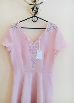 Новое розовое стильное нежное платье платьице плаття сукня6 фото