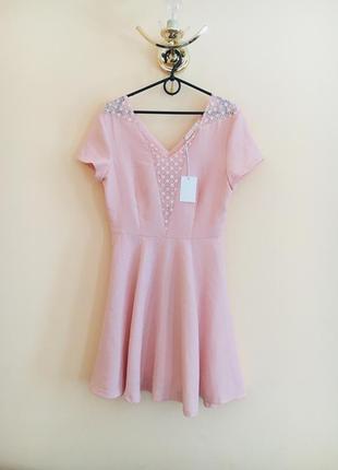Новое розовое стильное нежное платье платьице плаття сукня1 фото