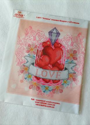 Схема для вышивки бисером на ткани любовь