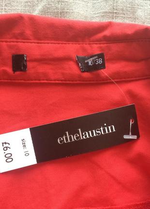 Базова червона бавовняна блуза ethelaustin7 фото