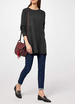 Стильный лонгслив vero moda / серый свитер / кофта / туника /
